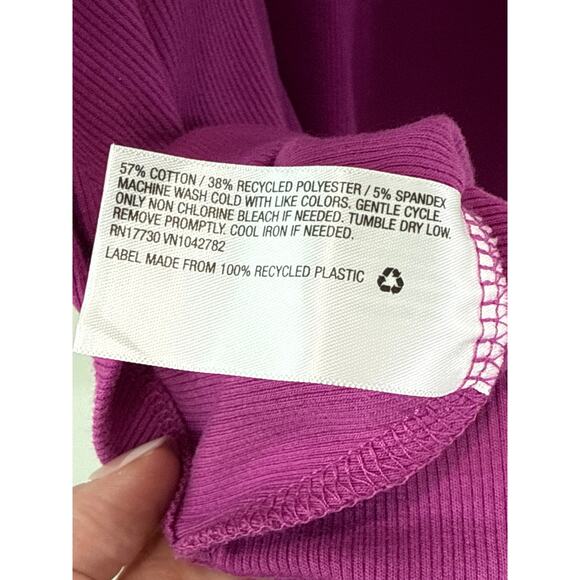 Y2K Milkmaid Babydoll Pink Ribbed Knit Skater Dress Size S Sleeveless Bodycon - Picture 7 of 10